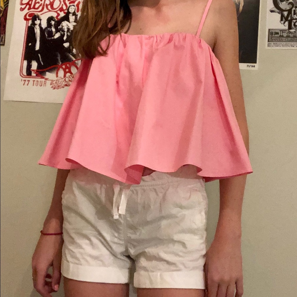 ZARA Women’s Small Pink Spaghetti Strap Tube Top